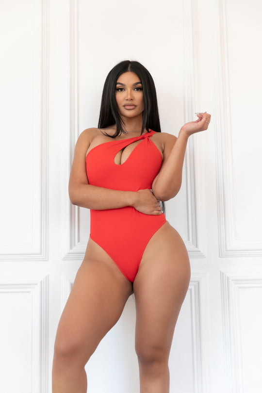 The Classy One Bodysuit- Red