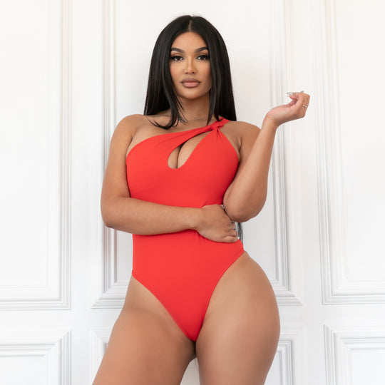 The Classy One Bodysuit- Red